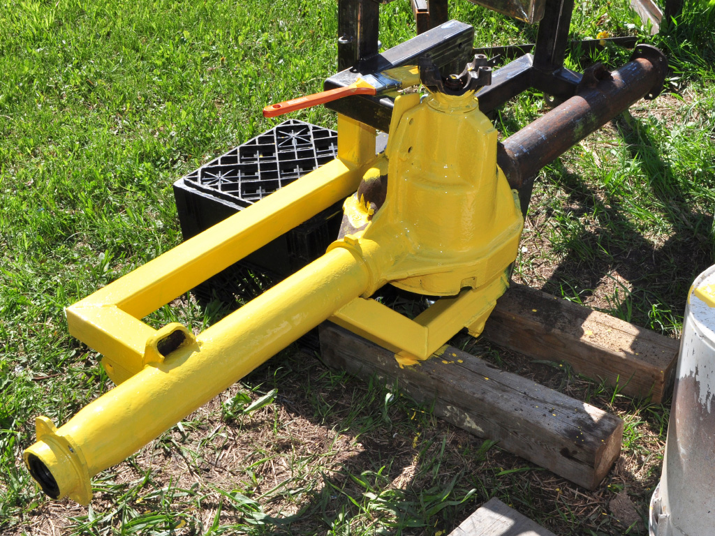 YardMule Electric Tractor - rear differential install